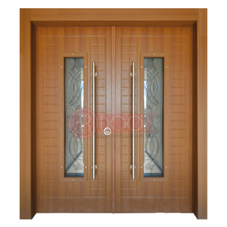 Oymalı Ceviz Bina Giriş Kapısı ER0018