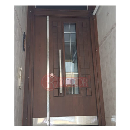 Doğal Ahşap Görünümlü Apartman Giriş Kapısı ER0052