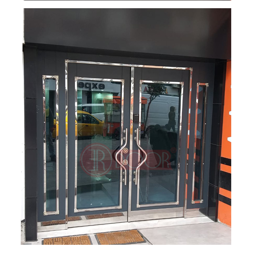 Kompozit Şifreli Koyu Antrasit Esra Bina Giriş Kapısı ER0065