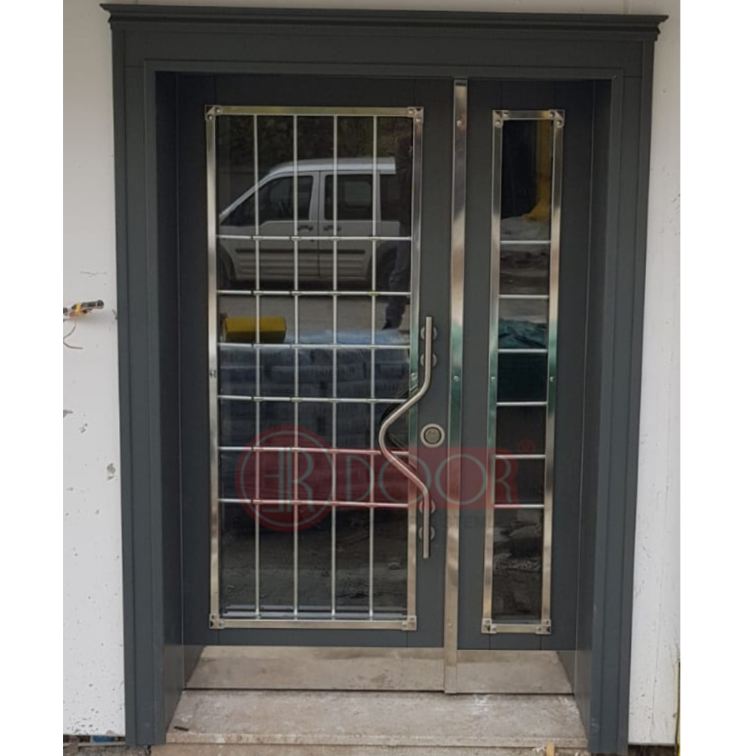 Mdf Giydirme Bina Giriş Kapısı ER0073