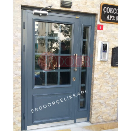 Kare Görünümlü Apartman Giriş Kapısı ER0092