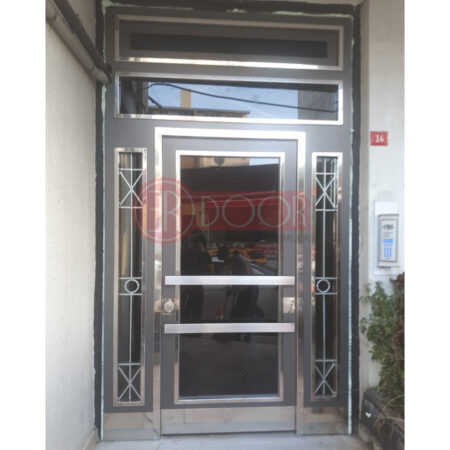 Füme Cam Apartman Giriş Kapısı ER0098