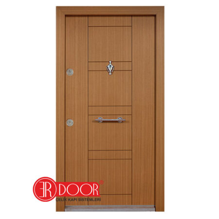 Modern İnce Çizgili Çelik Kapı Özel Yapım ve Ölçü – ER9103